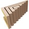 Ekena Millwork 4"W x 8"D x 4"H Wide Landon Rough Cedar Woodgrain TimberThane Corbel, Primed Tan CORUR04X08X04LANRCPR - alternate 6